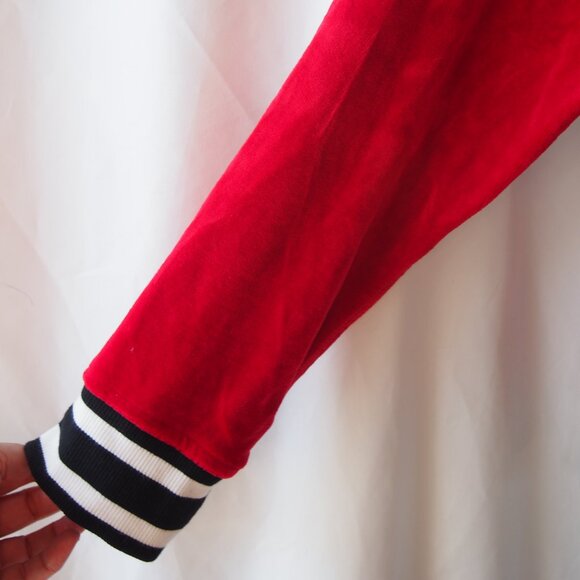 DKNY Womens Sport Boxy Fit/Velour/Long Sleeve Raised Logo Sweatshirt Size L - Picture 13 of 16